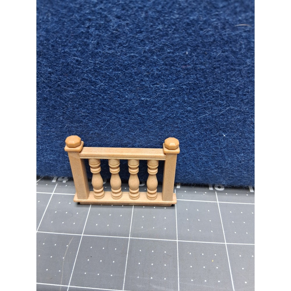 Calico Critters 2.25 Balcony Railing Tan Plastic Replacement Part Spindle Design
